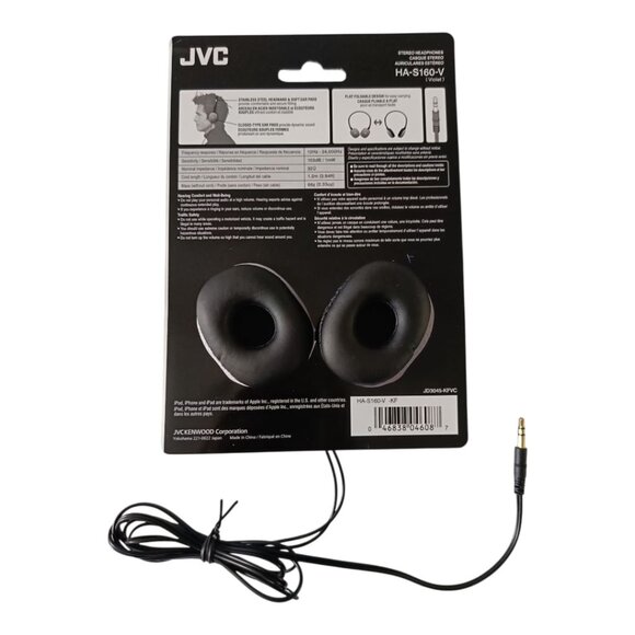 🎵 JVC HA-S160-V Purple Wired Headphones - Picture 4 of 7